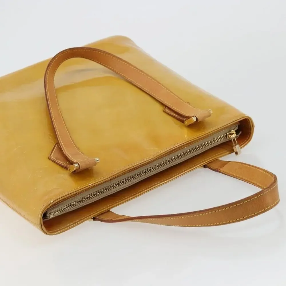 Louis Vuitton Monogram Vernis Houston Handbag Beige